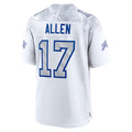 B.Bills #17 Josh Allen Player White Rivalries Collection Game ROCER Stitched Jerseys
