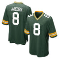 GB.Packers #8 Josh Jacobs Player Green Home Game ROCER Stitched Jerseys