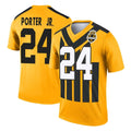 P.Steelers #24 Joey Porter Jr. Player Gold Legend Limited 1933 Throwback Performance Home Game ROCER Stitched Jerseys