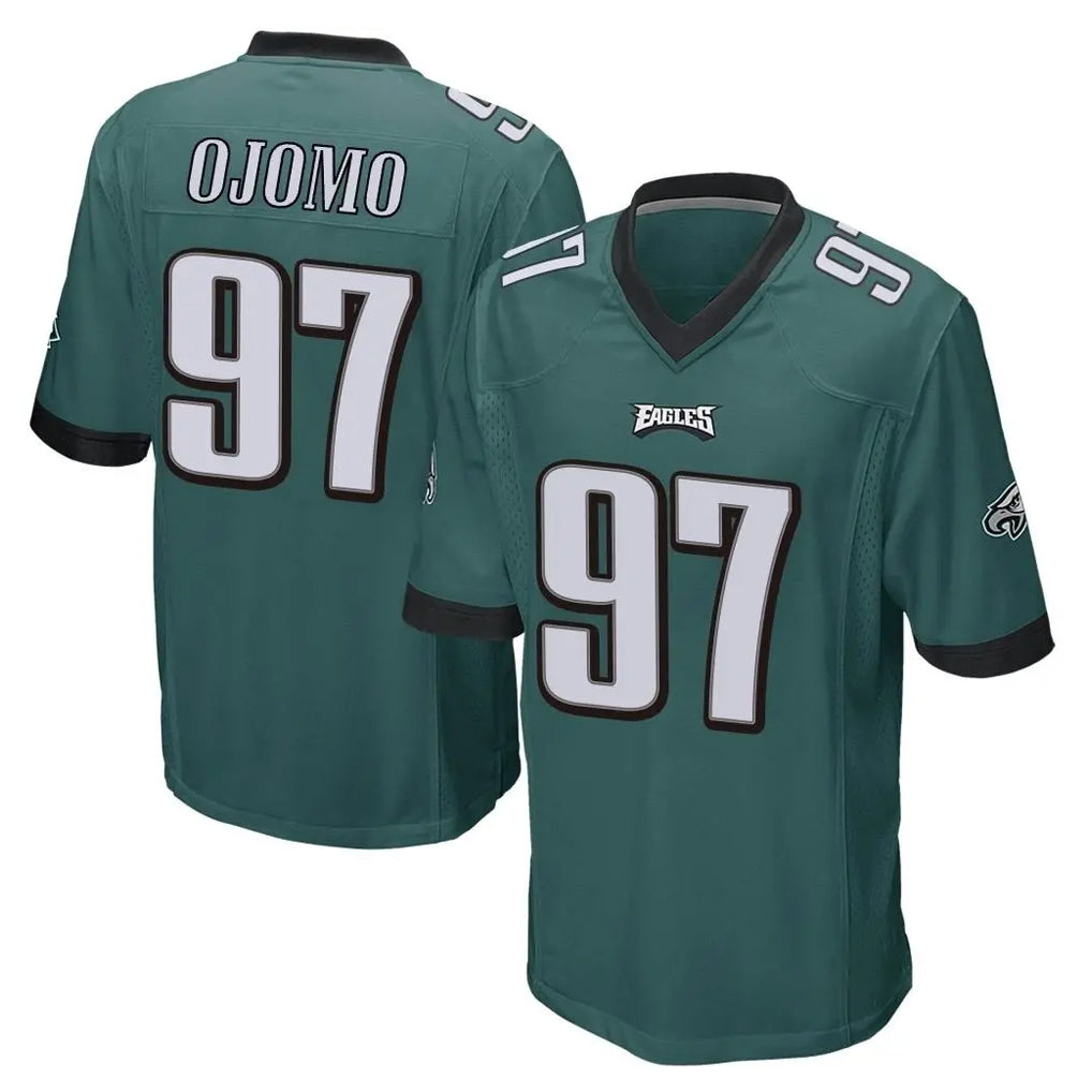 P.Eagles #97 Moro Ojomo Player Team Color Green Home Game ROCER Stitched Jerseys