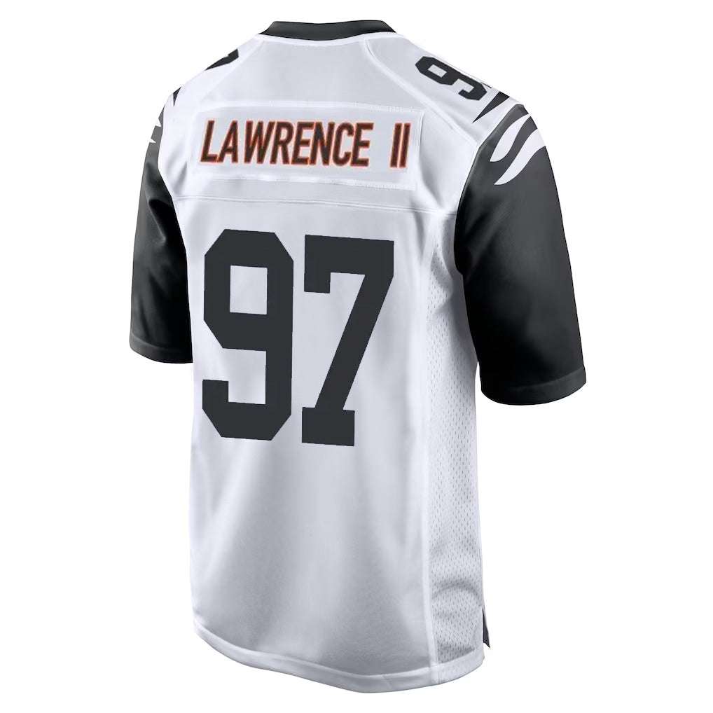 C.Bengals #97 Dexter Lawrence II Player White Alternate Home Game ROCER Stitched Jerseys