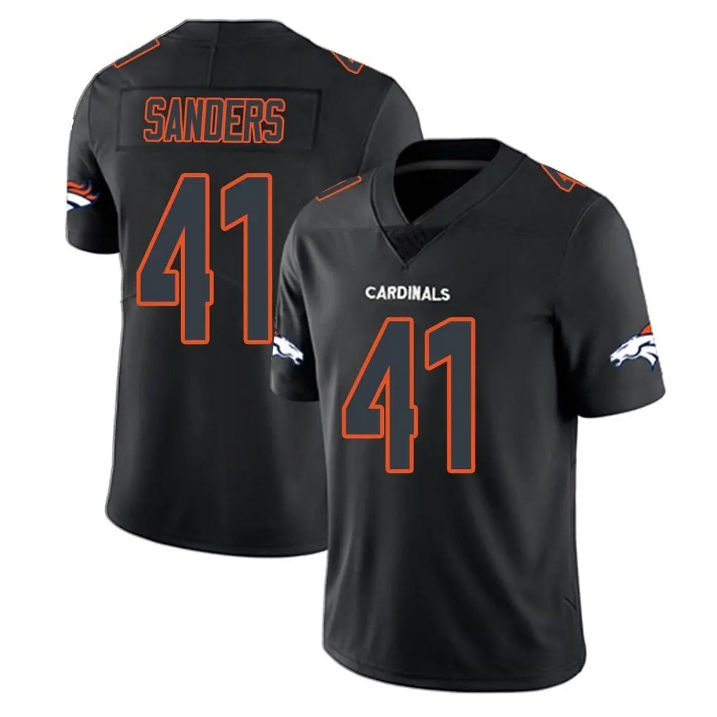 D.Broncos #41 Drew Sanders Player Black Impact Limited Game Ddoa Stitched Jerseys