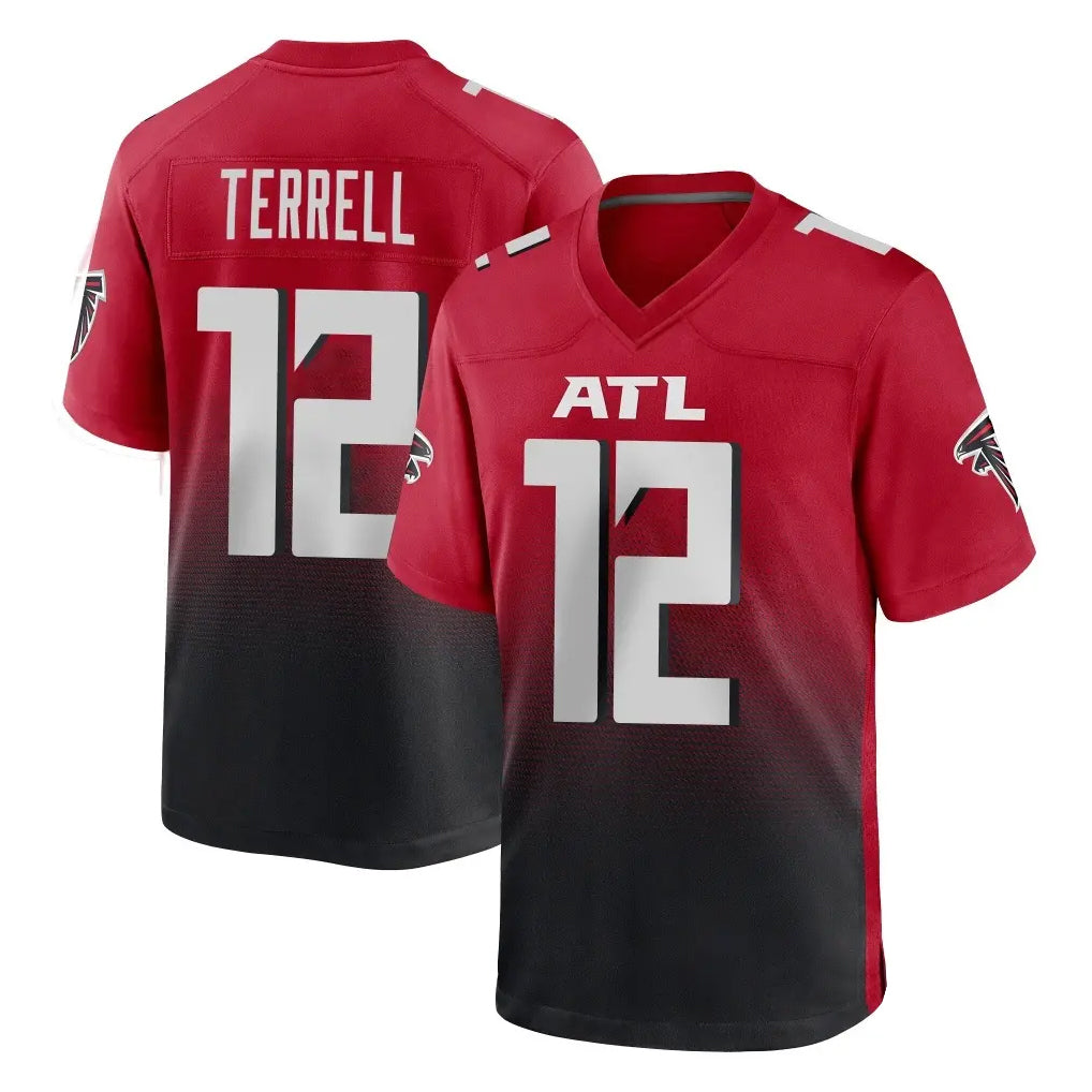 A.Falcons #12 Avieon Terrell Player Red Home Game ROCER Stitched Jerseys