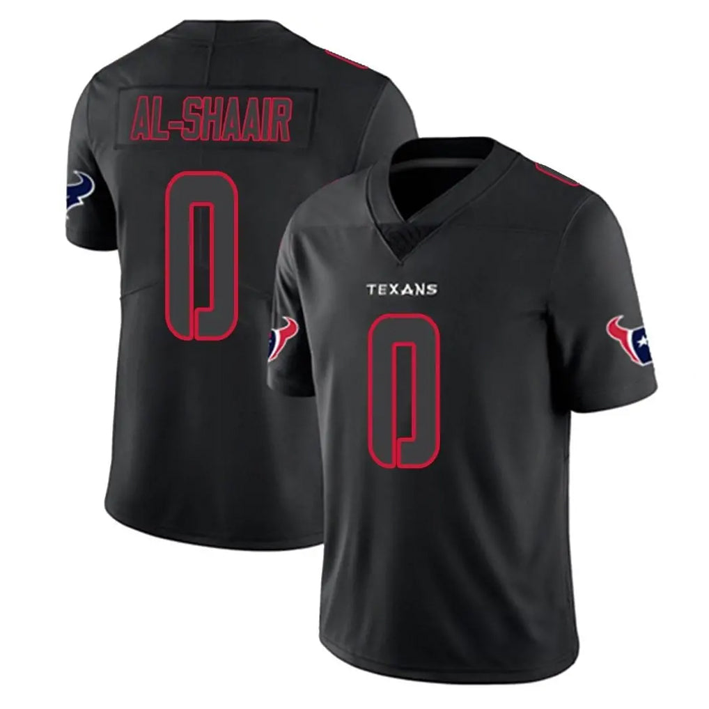 H.Texans #0 Azeez Al-Shaair Player Black Impact Limited Game ROCER Stitched Jerseys