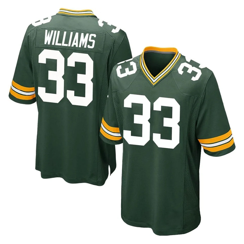 GB.Packers #33 Evan Williams Player Green Home Game ROCER Stitched Jerseys