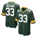 GB.Packers #33 Evan Williams Player Green Home Game ROCER Stitched Jerseys