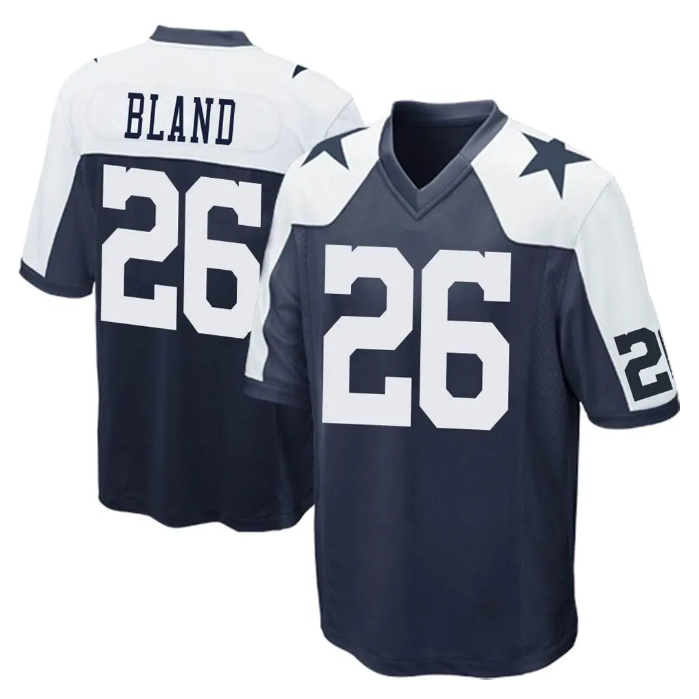 D.Cowboys #26 DaRon Bland Player Navy-White Alternate Home Game ROCER Stitched Jerseys