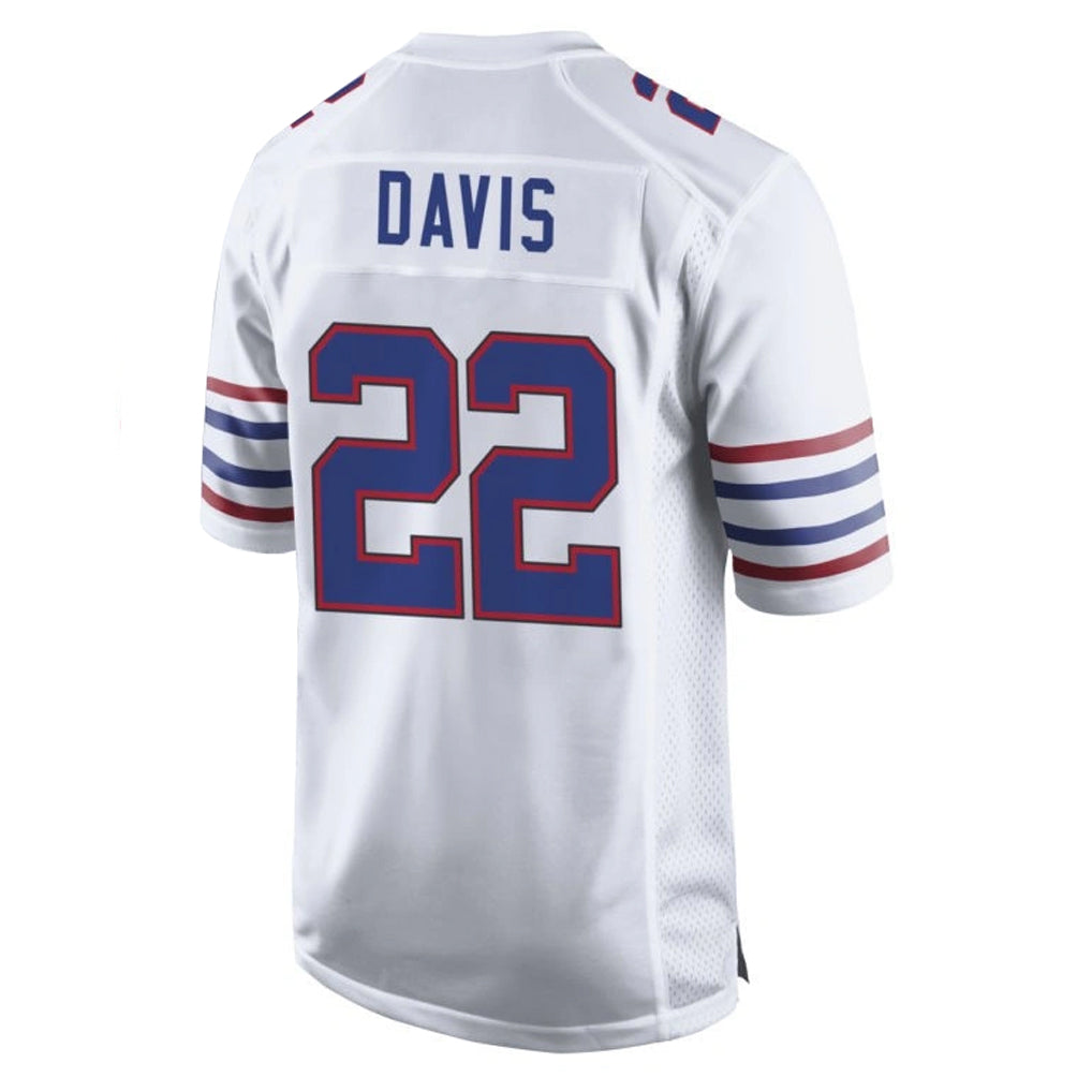 B.Bills #22 Ray Davis Player White Alternate Limited Home Game ROCER Stitched Jerseys