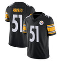 P.Steelers #51 Nick Herbig Player Black Limited Vapor Untouchable Home Game ROCER Stitched Jerseys