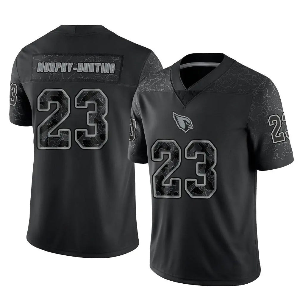 A.Cardinals #23 Sean Murphy-Bunting Player Black RFLCTV Limited Home Game ROCER Stitched Jerseys