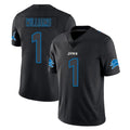 D.Lions #1 Jameson Williams Player Black Impact Limited Home Game ROCER Stitched Jerseys