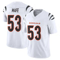 C.Bengals #53 Boye Mafe Player White Vapor F.U.S.E. Limited Home Game ROCER Stitched Jerseys
