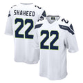 S.Seahawks #22 Rashid Shaheed Player White Home Game ROCER Stitched Jerseys