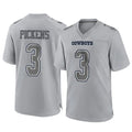 D.Cowboys #3 George Pickens Player Gray Atmosphere Fashion Home Game ROCER Stitched Jerseys