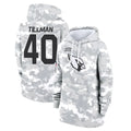 A.Cardinals #40 Pat Tillman Player Arctic Camo Salute to Service Limited Hoodie ROCER Stitched Jerseys