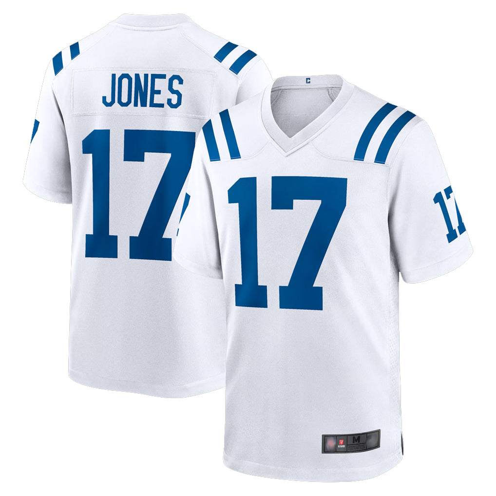 IN.Colts #17 Daniel Jones Player White Home Game ROCER Stitched Jerseys