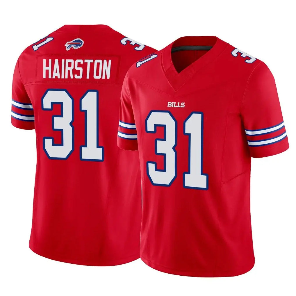 B.Bills #31 Maxwell Hairston Player Red Vapor F.U.S.E. Limited Home Game ROCER Stitched Jerseys