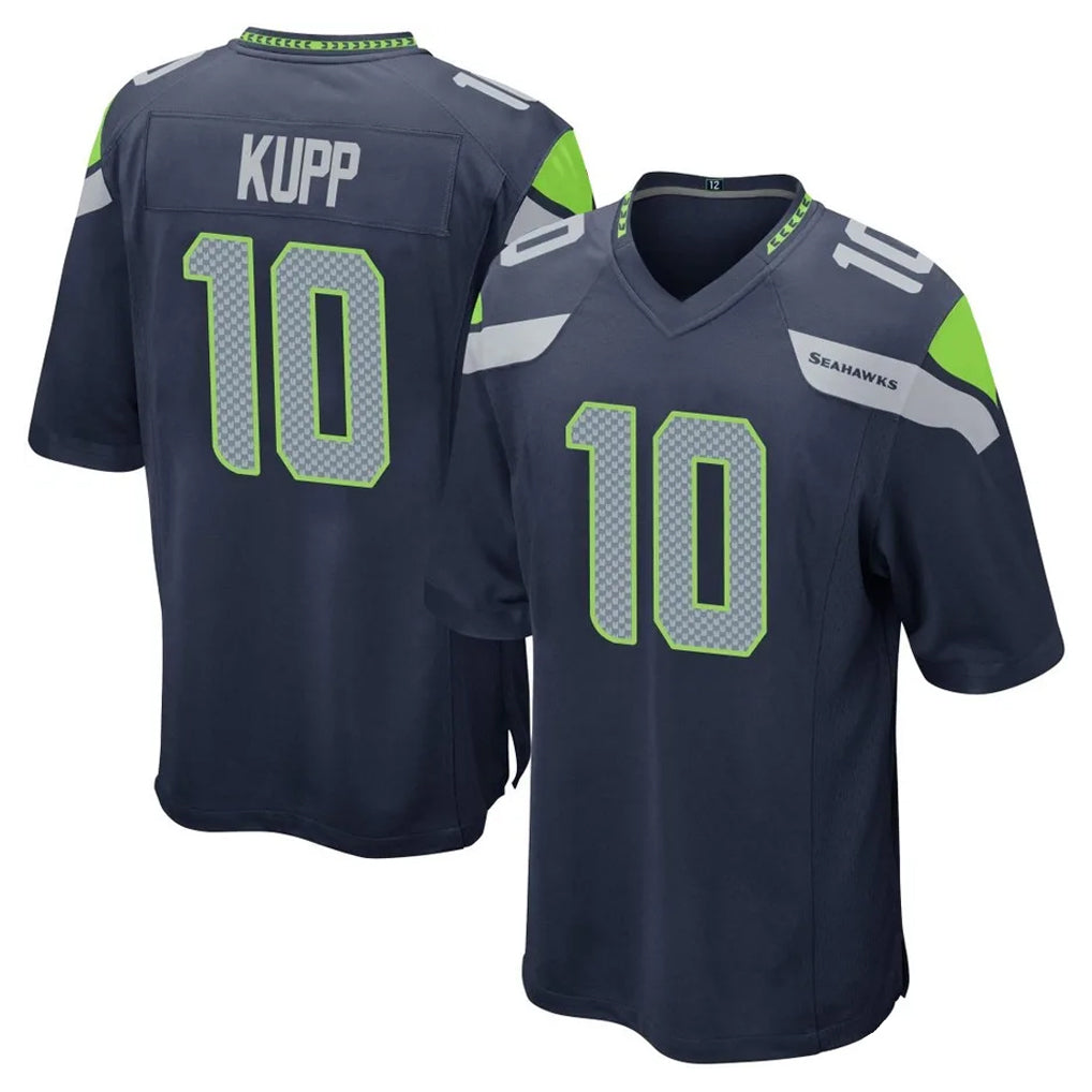 S.Seahawks #10 Cooper Kupp Player Navy Home Game ROCER Stitched Jerseys