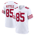 SF.49ers #85 George Kittle Player White Game Home ROCER Stitched Jerseys