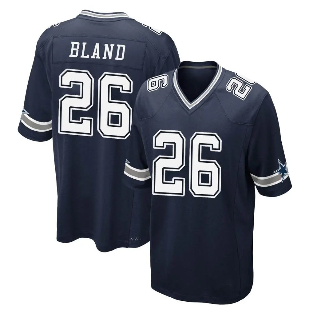 D.Cowboys #26 DaRon Bland Player Navy Home Game ROCER Stitched Jerseys