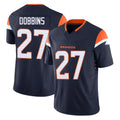 D.Broncos #27 J.K. Dobbins Player Navy Limited Vapor F.U.S.E. Home Game ROCER Stitched Jerseys