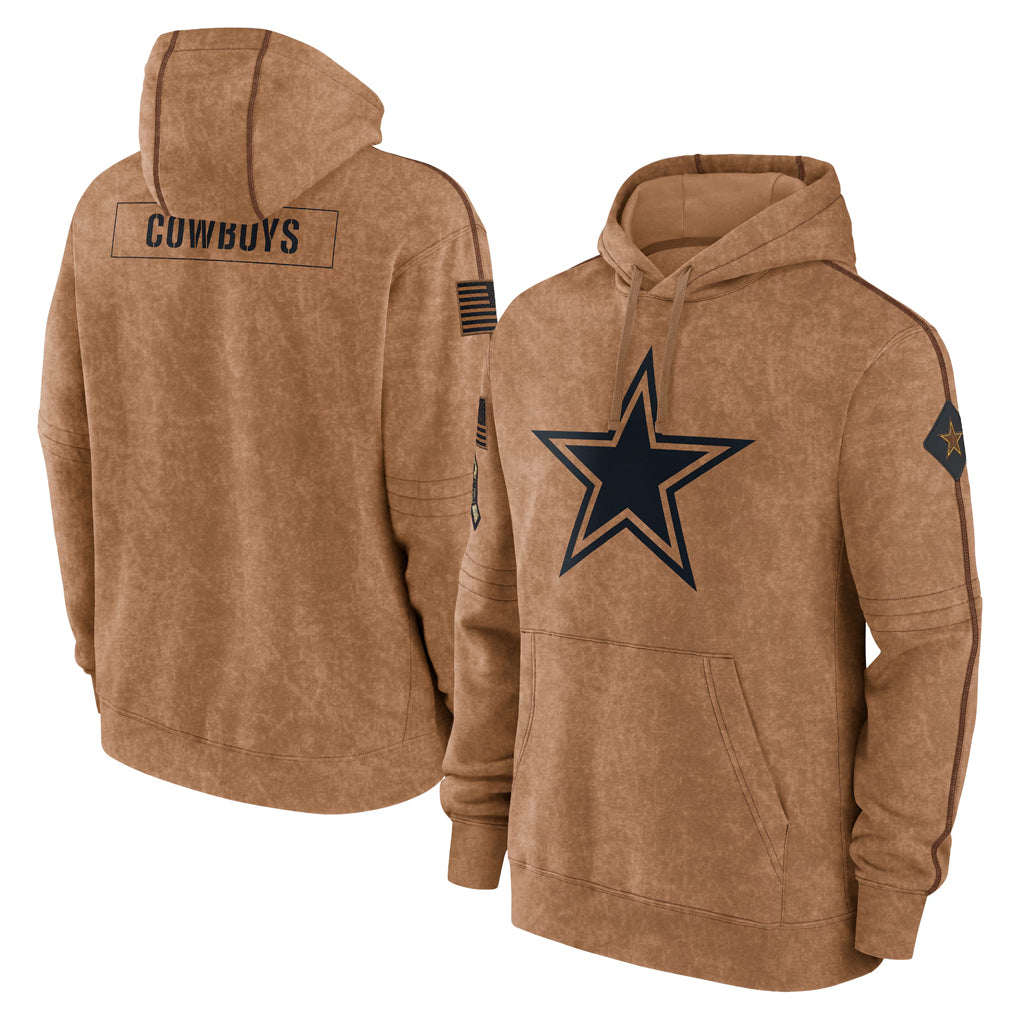 D.Cowboys ## Cowboys Blank Player Brown Salute to Service Hoodies Limited Game ROCER Stitched Jerseys