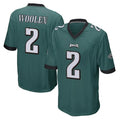 P.Eagles #2 Riq Woolen Player Team Color Green Home Game ROCER Stitched Jerseys