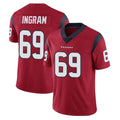 H.Texans #69 Ed Ingram Player Red Limited Vapor Untouchable Home Game ROCER Stitched Jerseys