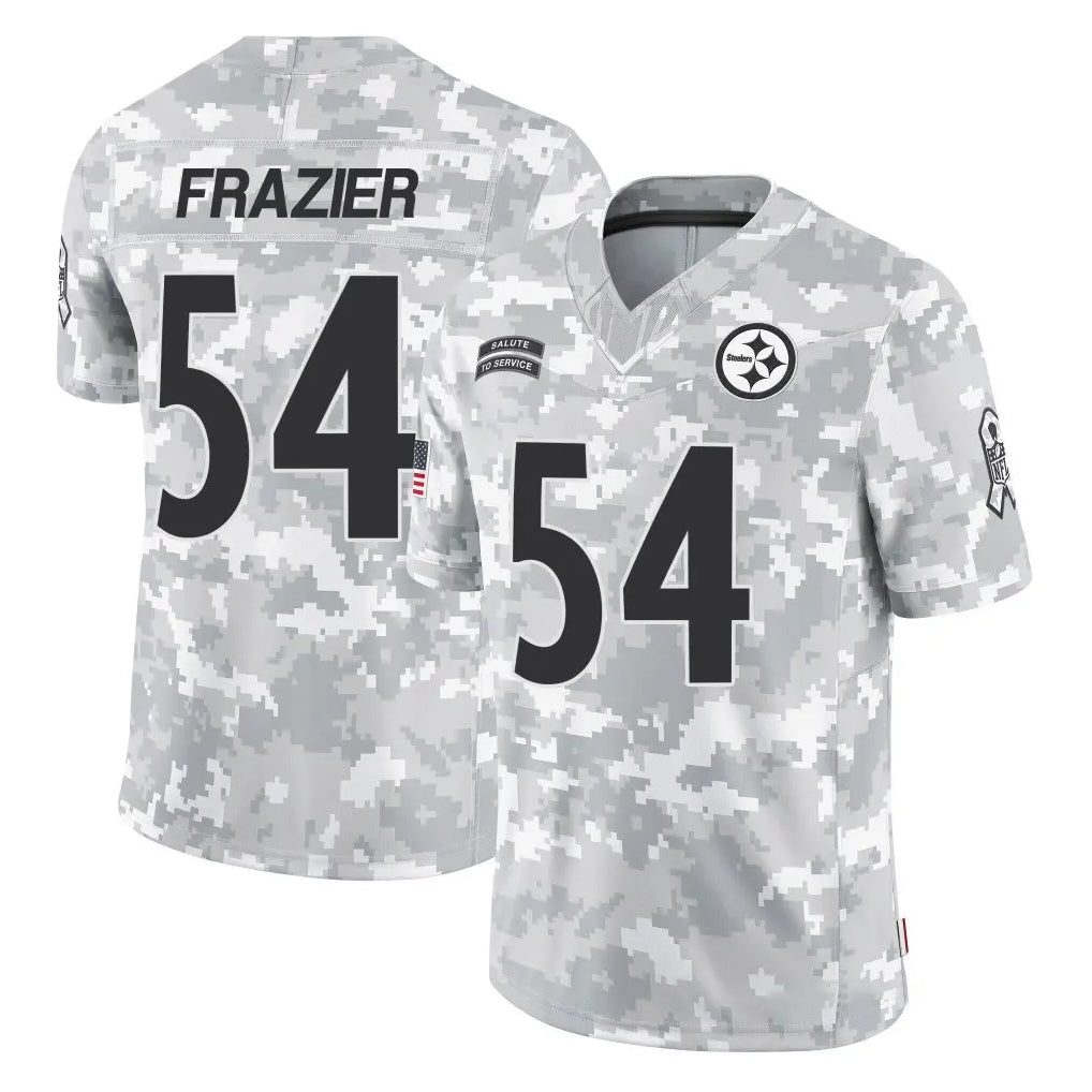 P.Steelers #54 Zach Frazier Player Arctic Camo Limited Salute To Service Home Game ROCER Stitched Jerseys