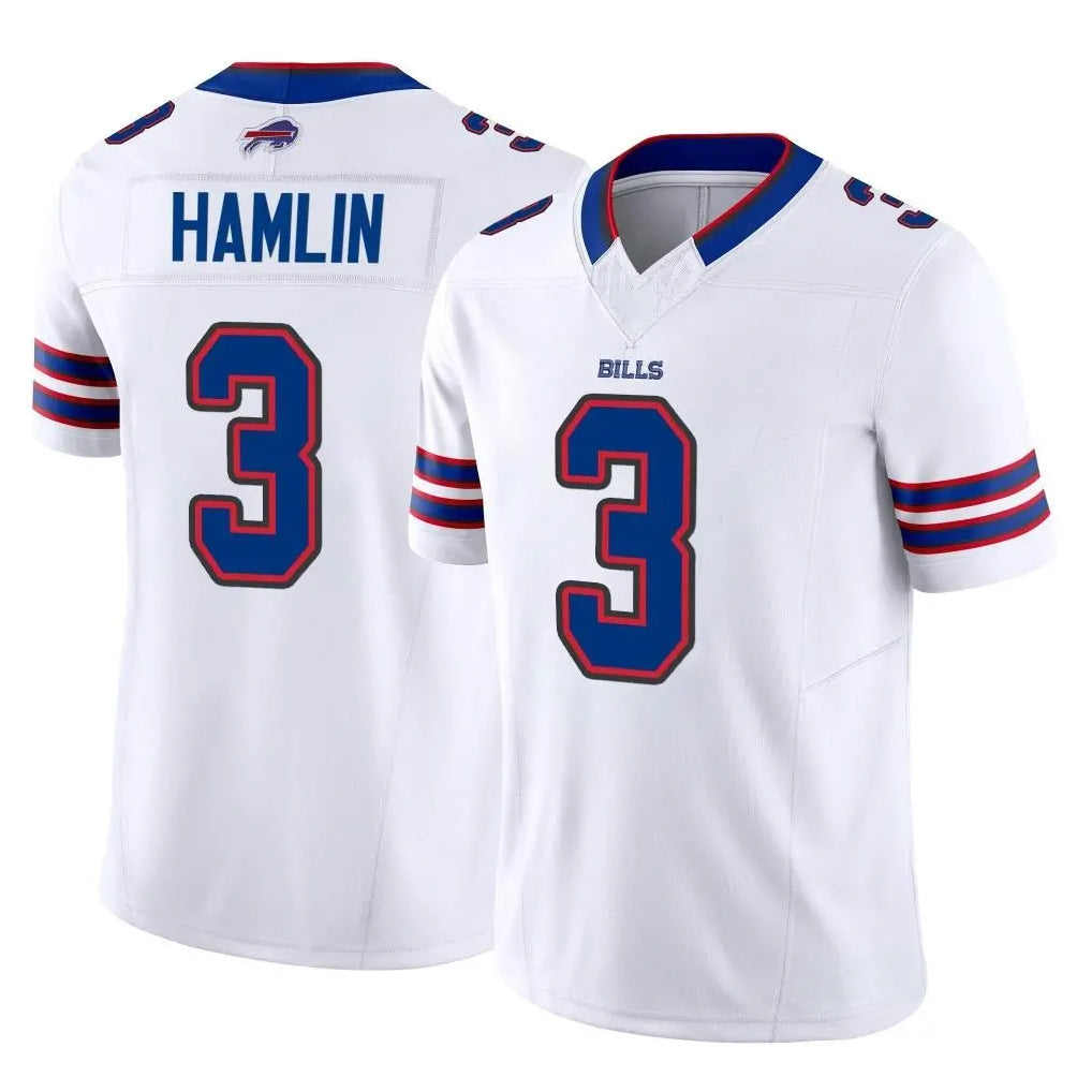 B.Bills #3 Damar Hamlin Player White Vapor F.U.S.E. Limited ROCER Stitched Jerseys