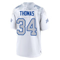 B.Bills #34 Thurman Thomas Player White Rivalries Collection Game ROCER Stitched Jerseys