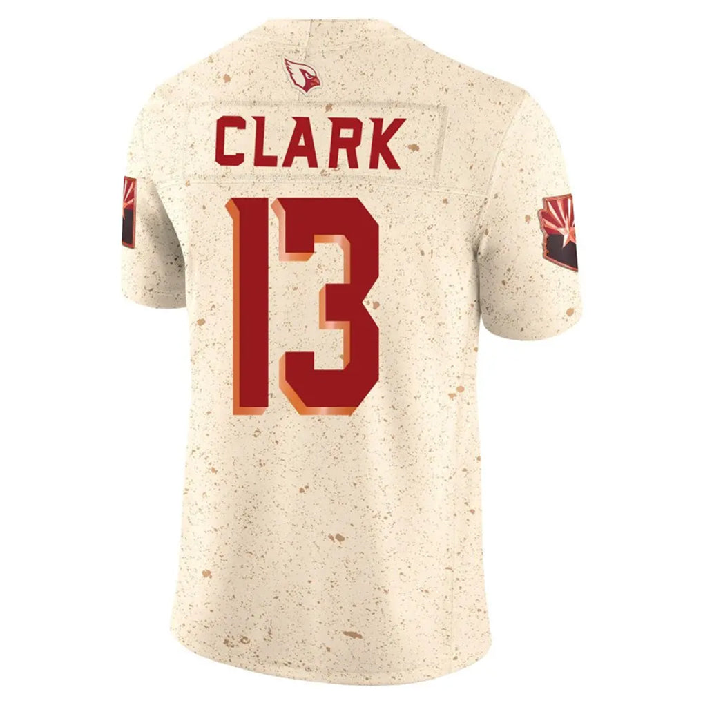 A.Cardinals #13 Kei'Trel Clark Player Cream Rivalries Collection Vapor Limited Home Game ROCER Stitched Jerseys