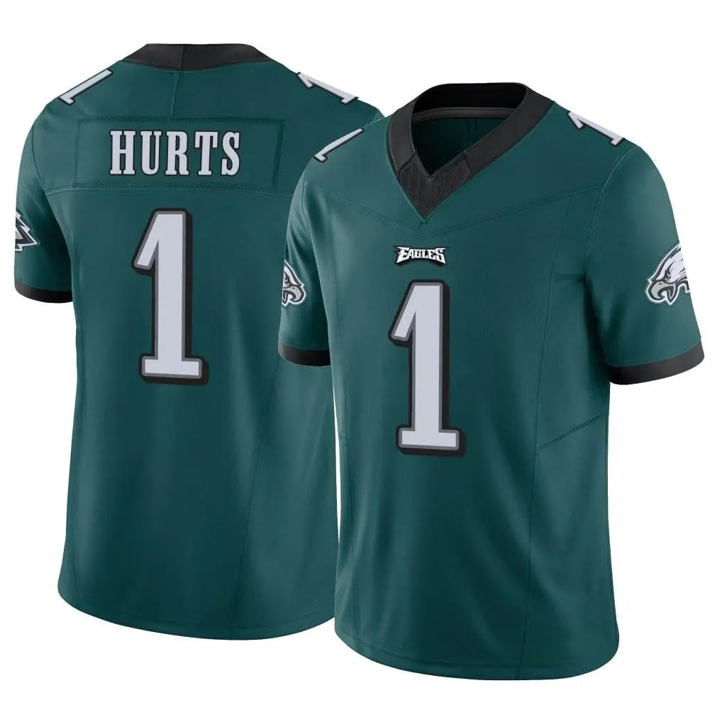 P.Eagles #1 Jalen Hurts Player Team Color Green Limited Vapor F.U.S.E. Home Game ROCER Stitched Jerseys