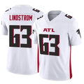 A.Falcons #63 Chris Lindstrom Player White Vapor F.U.S.E. Limited Elite ROCER Stitched Jerseys
