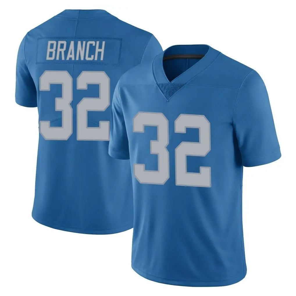 D.Lions #32 Brian Branch Player Blue Limited Throwback Vapor Untouchable ROCER Stitched Jerseys