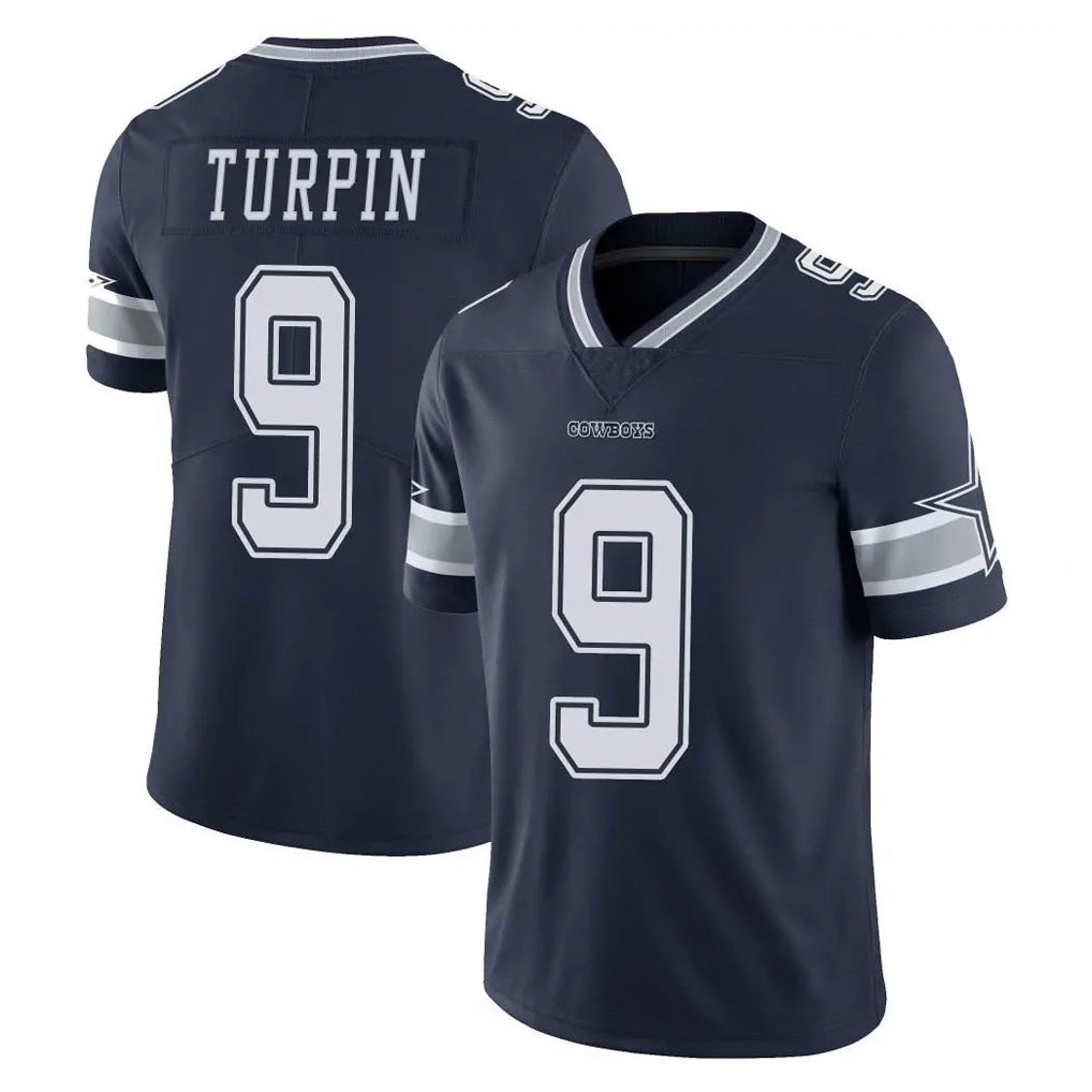 D.Cowboys #9 KaVontae Turpin Player Navy Vapor Untouchable Limited Home Game ROCER Stitched Jerseys