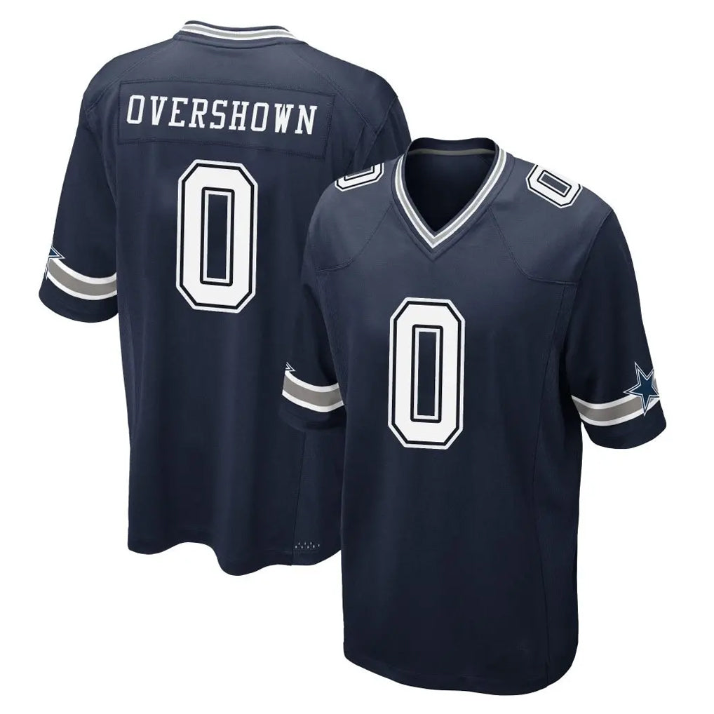 D.Cowboys #0 DeMarvion Overshown Player Navy Home Game ROCER Stitched Jerseys