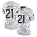D.Broncos #21 Riley Moss Player Arctic Camo Salute To Service Limited ROCER Stitched Jerseys