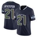 S.Seahawks #21 Devon Witherspoon Player Navy Rivalries Vapor Limited Home Game ROCER Stitched Jerseys