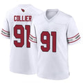 A.Cardinals #91 L.J. Collier Player White Game Home ROCER Stitched Jerseys
