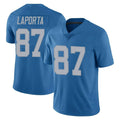 D.Lions #87 Sam LaPorta Player Blue Limited Throwback Vapor Untouchable ROCER Stitched Jerseys