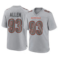 C.Bengals #93 Jonathan Allen Player Gray Atmosphere Fashion Game ROCER Stitched Jerseys