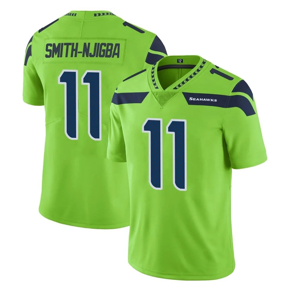 S.Seahawks #11 Jaxon Smith-Njigba Player Green Limited Color Rush Home Game ROCER Stitched Jerseys