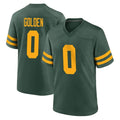GB.Packers #0 Matthew Golden Player Green Alternate Home Game ROCER Stitched Jerseys