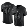 H.Texans #86 Dalton Schultz Player Black Reflective Limited Game ROCER Stitched Jerseys