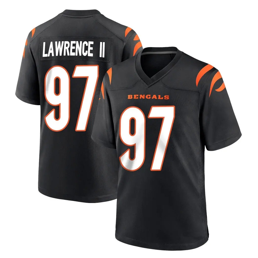 C.Bengals #97 Dexter Lawrence II Player Black Home Game ROCER Stitched Jerseys