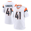 D.Broncos #41 Drew Sanders Player White Home Game Ddoa Stitched Jerseys