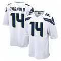 S.Seahawks #14 Sam Darnold Player White Home Game ROCER Stitched Jerseys