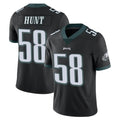 P.Eagles #58 Jalyx Hunt Player Black Limited Vapor Untouchable Home Game ROCER Stitched Jerseys