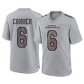 A.Cardinals #6 James Conner Player Gray Fashion Home Game ROCER Stitched Jerseys